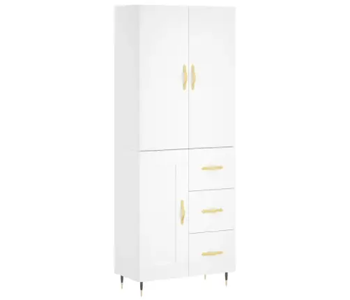 Kõrge Kapp, Valge, 69,5 X 34 X 180 cm Tehispuit Kõrge Kapp, Valge, 69,5 X 34 X 180 cm Tehispuit