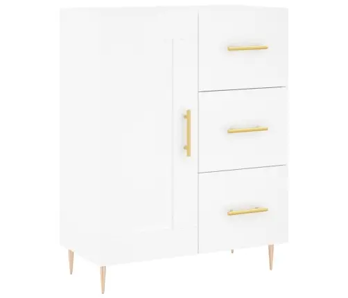 Komoda, Baltos Spalvos, 69,5X34X180cm Apdirbta Mediena