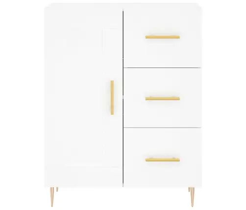 Komoda, Baltos Spalvos, 69,5X34X180cm Apdirbta Mediena