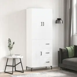 Augstais Skapis, Balts, 69,5X34X180 Cm, Inženierijas Koks Vidaxl
