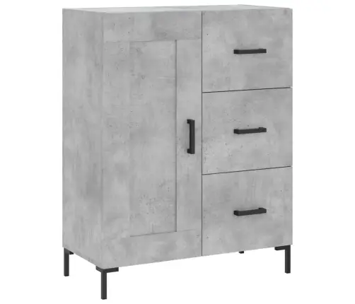 Augstais Skapis, Pelēks, 69,5X34X180 Cm, Inženierijas Koks Vidaxl