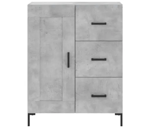 Augstais Skapis, Pelēks, 69,5X34X180 Cm, Inženierijas Koks Vidaxl