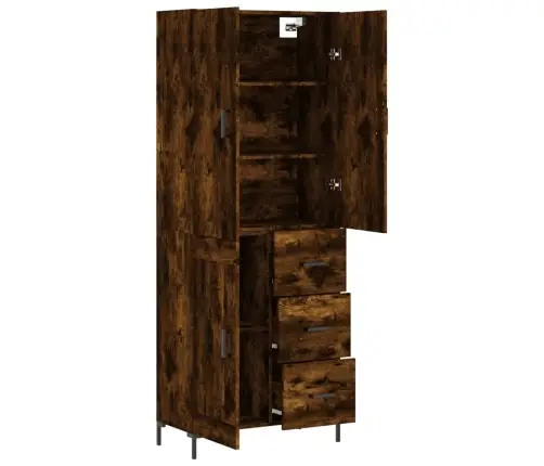 Kõrge Kapp, Suitsutatud Tamm, 69,5 X 34 X 180 cm Tehispuit Kõrge Kapp, Suitsutatud Tamm, 69,5 X 34 X 180 cm Tehispuit