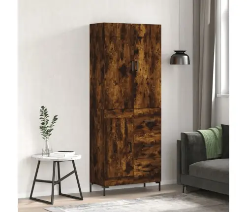 Kõrge Kapp, Suitsutatud Tamm, 69,5 X 34 X 180 cm Tehispuit Kõrge Kapp, Suitsutatud Tamm, 69,5 X 34 X 180 cm Tehispuit