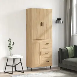 Augstais Skapis, Ozolkoka, 69,5X34X180 Cm, Inženierijas Koks Vidaxl
