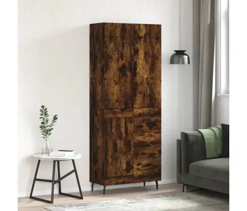 Augstais Skapis, Ozolkoka, 69,5X34X180 Cm, Inženierijas Koks Vidaxl