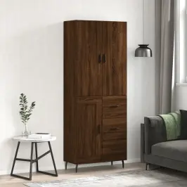 Augstais Skapis, Ozolkoka, 69,5X34X180 Cm, Inženierijas Koks Vidaxl