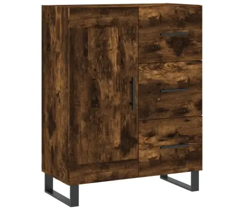 Kõrge Kapp, Suitsutatud Tamm, 69,5 X 34 X 180 cm Tehispuit