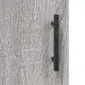 Augstais Skapis, Pelēks, 69,5X34X180 Cm, Inženierijas Koks Vidaxl