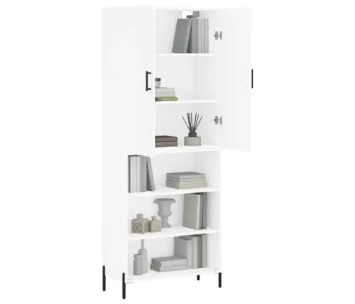 Augstais Skapis, Balts, 69,5X34X180 Cm, Inženierijas Koks Vidaxl