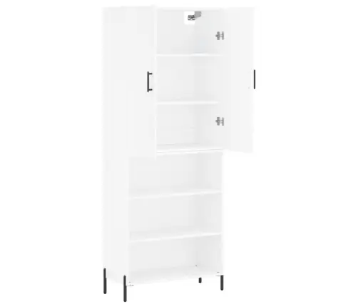 Augstais Skapis, Balts, 69,5X34X180 Cm, Inženierijas Koks Vidaxl