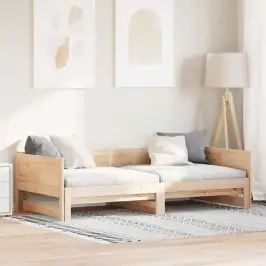 Izvelkamais Dienas Gultas Brūna 203,5 X 184 X 56,5 Cm Vidaxl