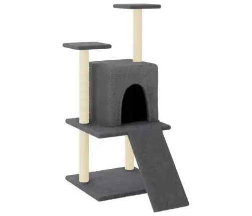 Draskyklė Katėms Su Stovais Iš Sizalio, Tamsiai Pilka, 110Cm