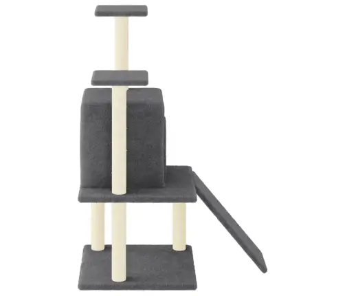 Draskyklė Katėms Su Stovais Iš Sizalio, Tamsiai Pilka, 110Cm