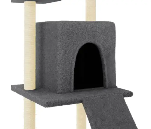 Draskyklė Katėms Su Stovais Iš Sizalio, Tamsiai Pilka, 110Cm