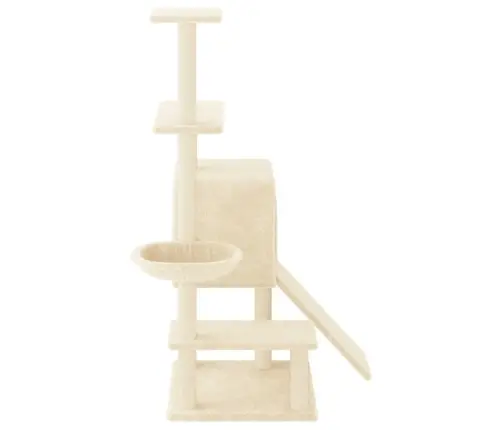Draskyklė Katėms Su Stovais Iš Sizalio, Kreminė, 130,5Cm