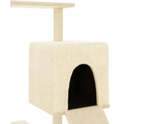 Draskyklė Katėms Su Stovais Iš Sizalio, Kreminė, 130,5Cm