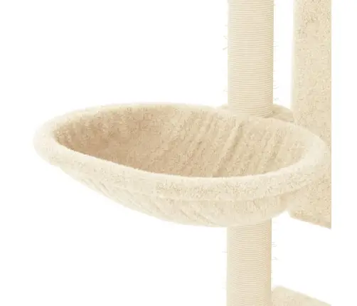Draskyklė Katėms Su Stovais Iš Sizalio, Kreminė, 130,5Cm