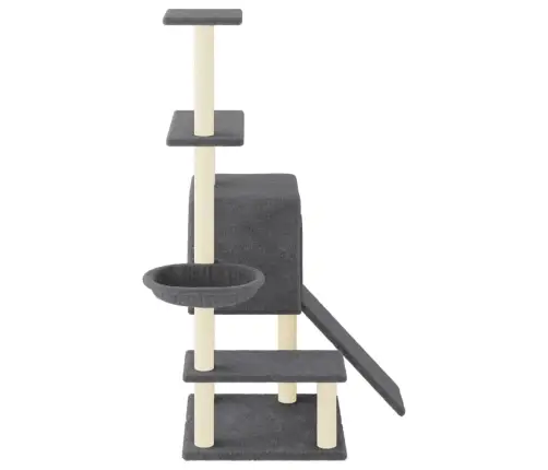 Draskyklė Katėms Su Stovais Iš Sizalio, Tamsiai Pilka, 130,5Cm