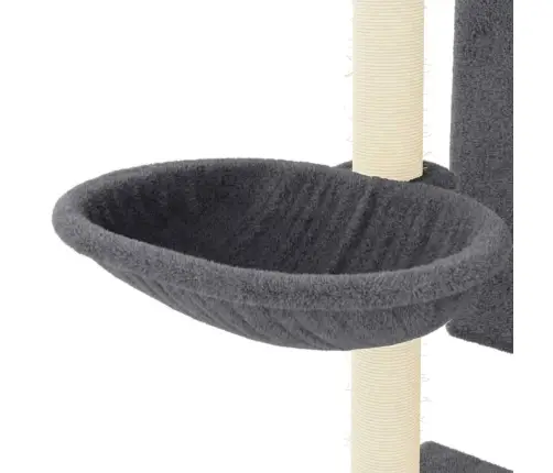 Draskyklė Katėms Su Stovais Iš Sizalio, Tamsiai Pilka, 130,5Cm