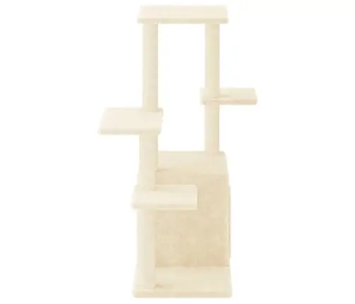 Draskyklė Katėms Su Stovais Iš Sizalio, Kreminė, 97,5Cm