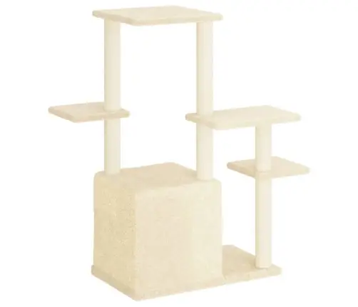 Draskyklė Katėms Su Stovais Iš Sizalio, Kreminė, 97,5Cm