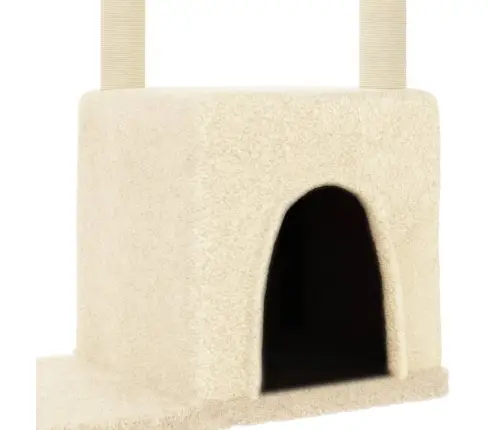 Draskyklė Katėms Su Stovais Iš Sizalio, Kreminė, 97,5Cm