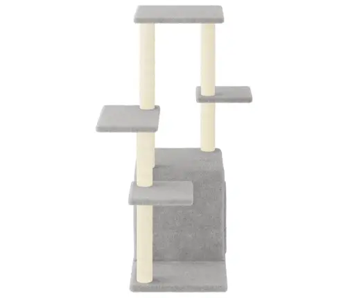 Kassimaja Sisalköitega Kraapimispuudega, Helehall, 97,5 Cm