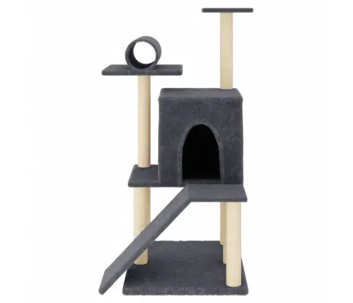 Draskyklė Katėms Su Stovais Iš Sizalio, Tamsiai Pilka, 110,5Cm