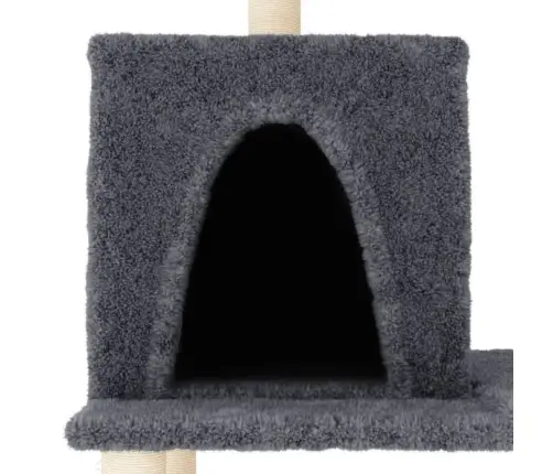 Kassimaja Sisalköitega Kraapimispuudega, Tumehall, 167 Cm