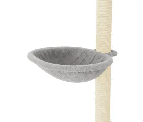 Kassimaja Sisalköitega Kraapimispostidega, Helehall, 95 Cm