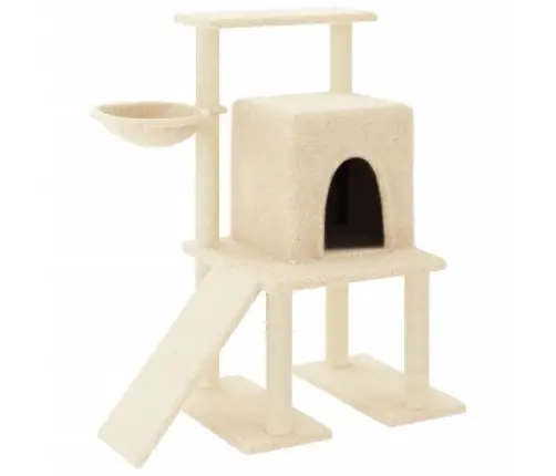 Draskyklė Katėms Su Stovais Iš Sizalio, Kreminė, 96,5Cm