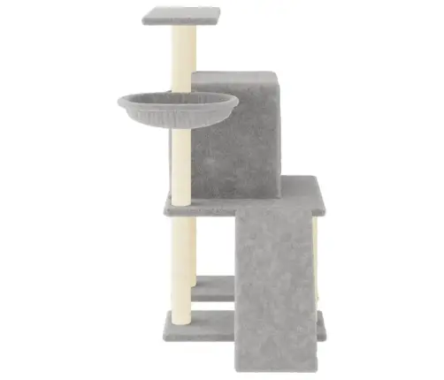 Kassimaja Sisalköitega Kraapimispostidega, Helehall, 96,5 Cm