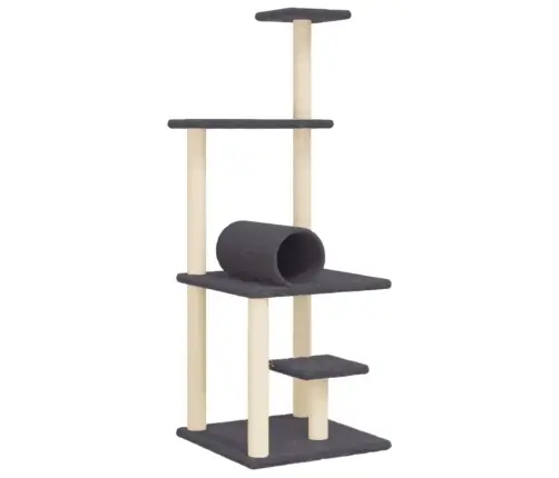 Draskyklė Katėms Su Stovais Iš Sizalio, Tamsiai Pilka, 136Cm