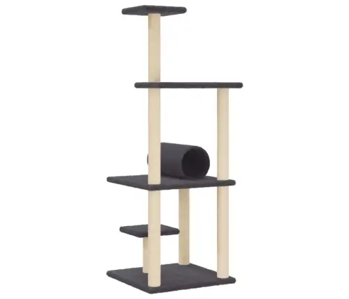 Draskyklė Katėms Su Stovais Iš Sizalio, Tamsiai Pilka, 136Cm