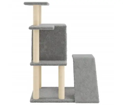 Kaķu Māja Ar Sizala Stabiem Nagu Asināšanai, 97 Cm, Pelēka Vidaxl