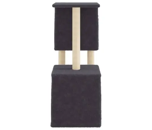 Kaķu Māja Ar Sizala Stabiem Nagu Asināšanai, 86 Cm, Pelēka Vidaxl