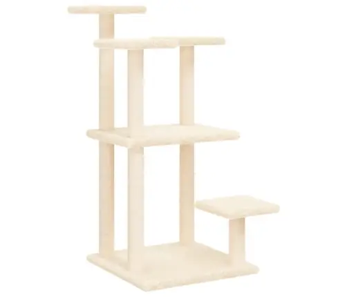 Nagu Asināšanas Stabi Ar Platformām, Krēmkrāsas, 98,5 Cm Vidaxl