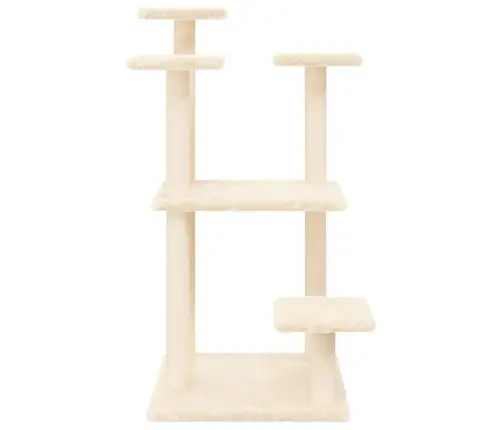 Nagu Asināšanas Stabi Ar Platformām, Krēmkrāsas, 98,5 Cm Vidaxl