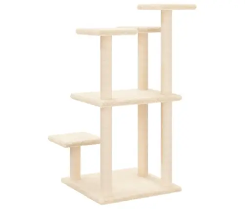 Nagu Asināšanas Stabi Ar Platformām, Krēmkrāsas, 98,5 Cm Vidaxl