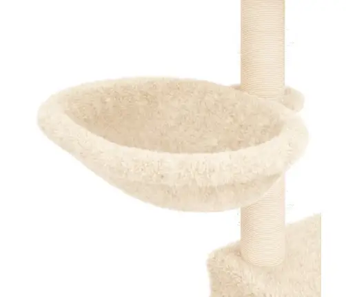 Kassimaja Sisalköitega Kraapimispuuga, Kreemjas, 83 Cm