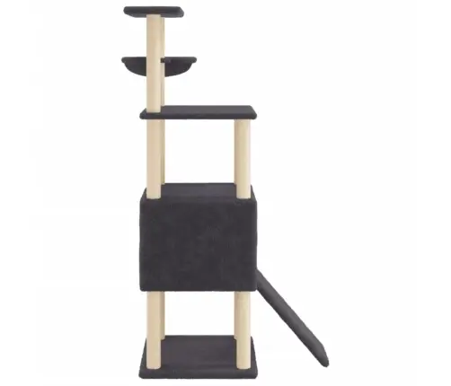 Kassimaja Sisalköitega Kraapimispuudega, Tumehall, 153 Cm