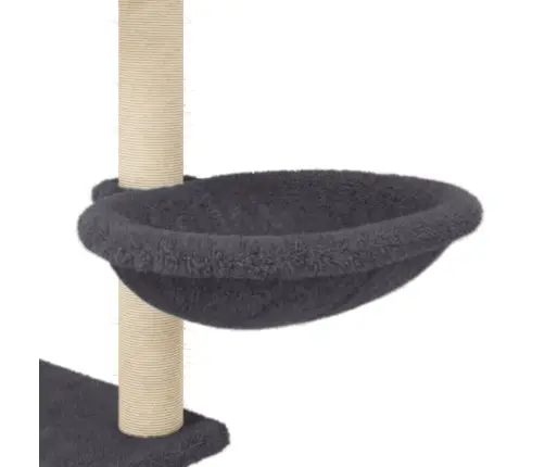 Kassimaja Sisalköitega Kraapimispuudega, Tumehall, 153 Cm