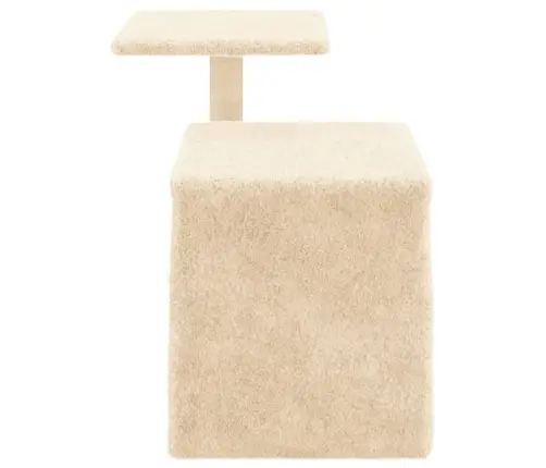 Kassimaja Sisalköitega Kraapimispostidega, Kreemjas, 50,5 Cm