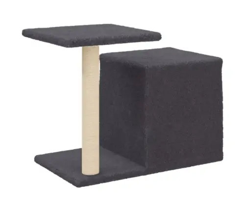 Kassimaja Sisalköitega Kraapimispostidega, Tumehall, 50,5 Cm