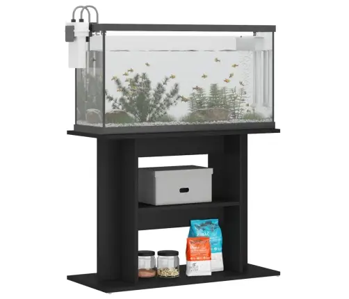 Akvaariumi Alus, Must, 80 X 35 X 60 cm Tehispuit