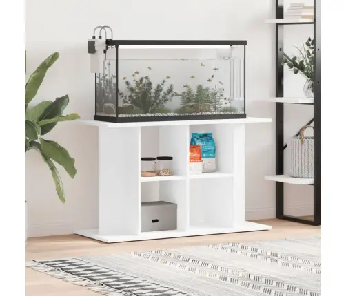 Akvārija Statīvs, Balts, 100X40X60 Cm, Inženierijas Koks Vidaxl