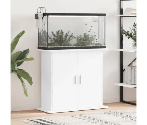Akvaariumi Alus, Valge, 81 X 36 X 73 cm Tehispuit