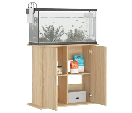 Akvaariumialus Sonoma Tamm 81 X 36 X 73 Cm Töödeldud Puit