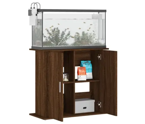 Akvaariumi Alus, Pruun Tamm, 81 X 36 X 73 cm Tehispuit